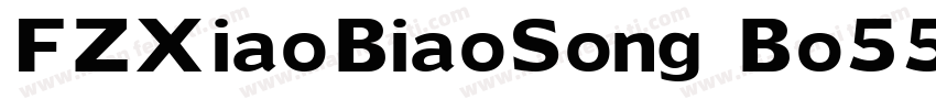 FZXiaoBiaoSong Bo55字体转换